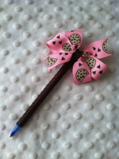 Pink Cookies Ribbon Pen-